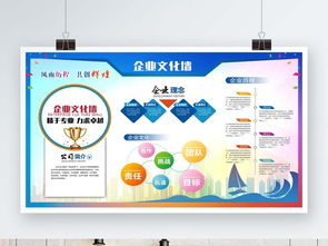 时尚企业文化墙海报矢量图免费下载 千图网资源详解与网络文化传播